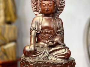 Tượng Phật A Di Đà Gỗ Trắc