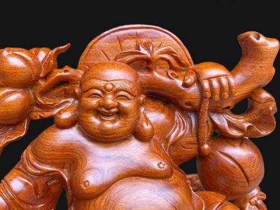 Đôn đèn gỗ gõ cao 60x80x40cm