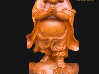 Đôn đèn gỗ gõ cao