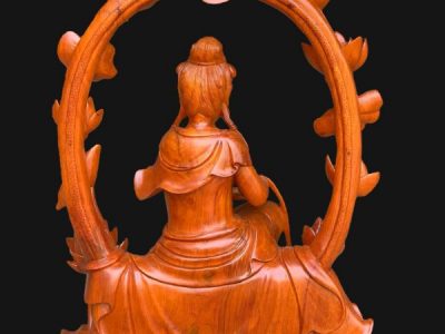 Đôn đèn gỗ gõ cao 60x80x40cm