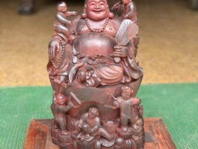 Di Lặc Ngũ Phúc Gỗ Vương Mộc Tử Đàn Ấn Độ