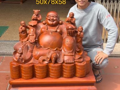 Di Lặc Ngũ Phúc Gỗ Hương Ta