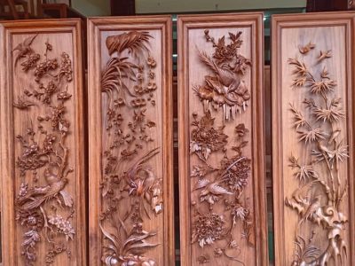 Tượng Tây Phương Tam Thánh Gỗ Vương Mộc Tử Đàn