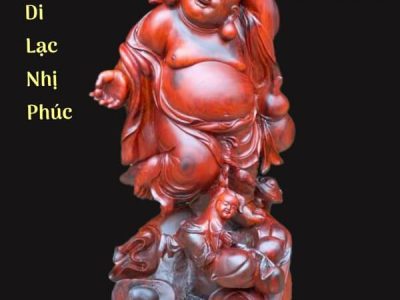Di Lặc Nhị Phúc Gỗ Trắc