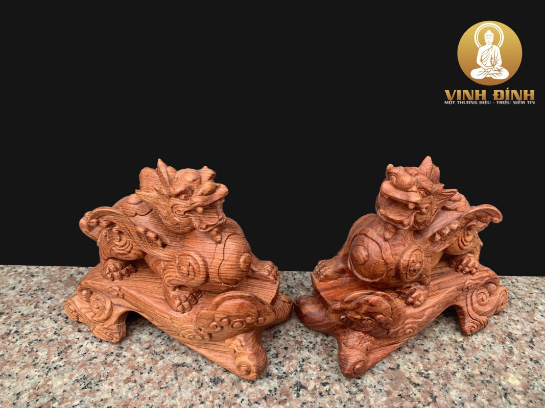 Tượng Tỳ Hưu - Thần Giữ Của Hương Đá 17x20x9 cm - Ảnh 3