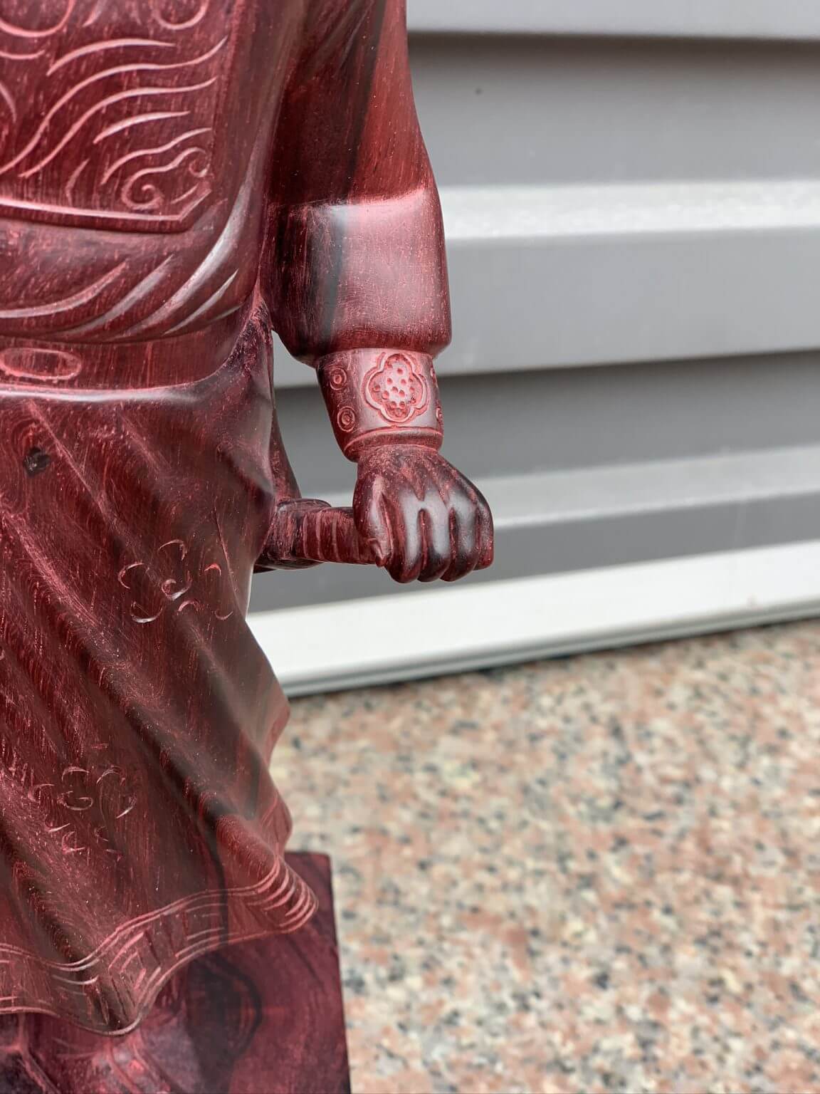 Tượng Hưng Đạo Đại Vương Trần Quốc Tuấn Gỗ Vương Mộc Tử Đàn 40 cm - Ảnh 7