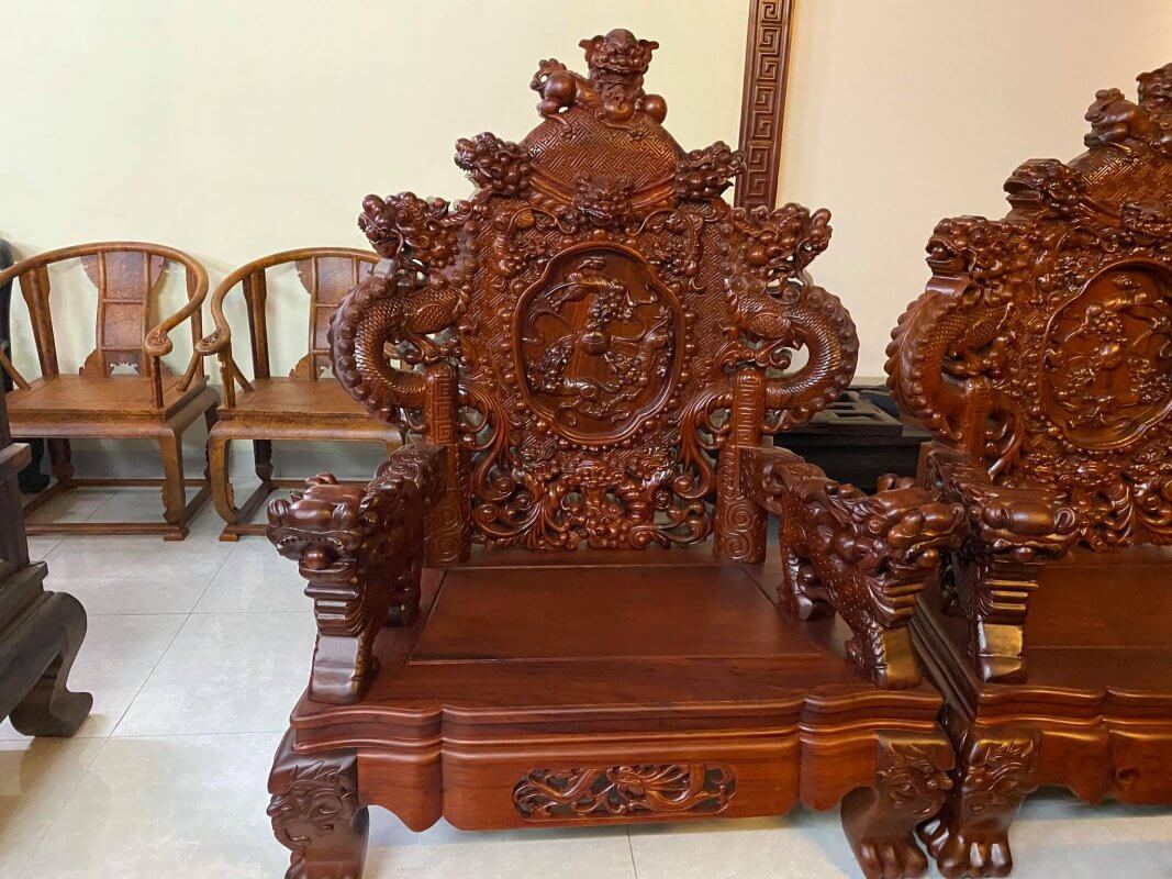 Đỉnh rồng gỗ hương ta bộ 12 món - Ảnh 6
