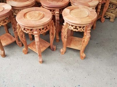 Đôn đèn gỗ gõ cao