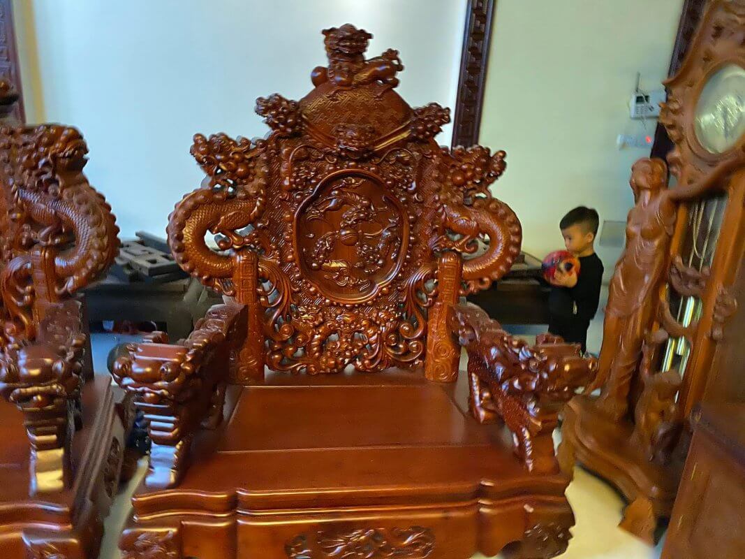 Đỉnh rồng gỗ hương ta bộ 12 món - Ảnh 3