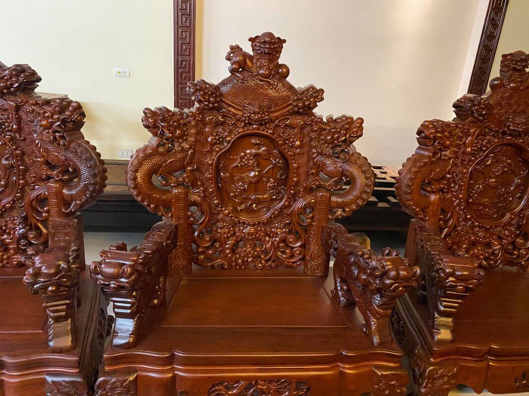 Đỉnh rồng gỗ hương ta bộ 12 món - Ảnh 2