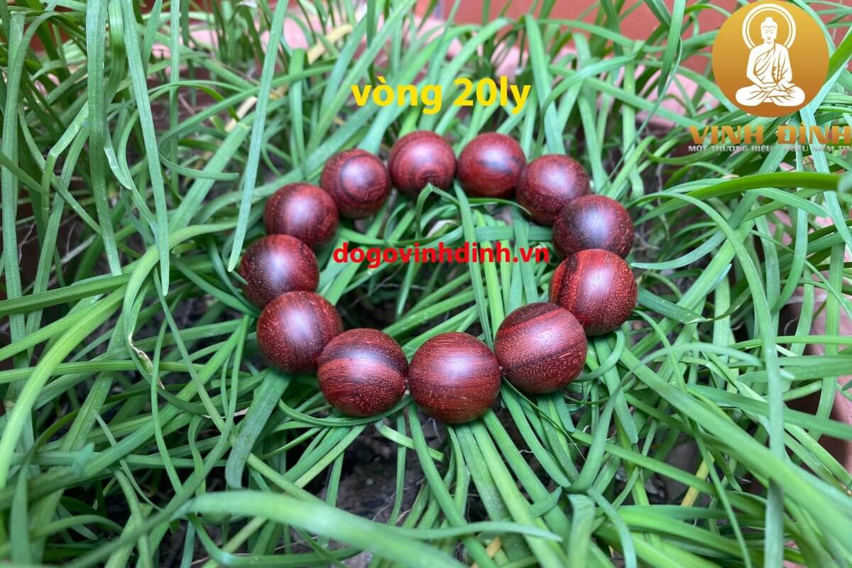 Vòng Gỗ Tử Đàn Lông Bò Dáng Tròn - Ảnh 2