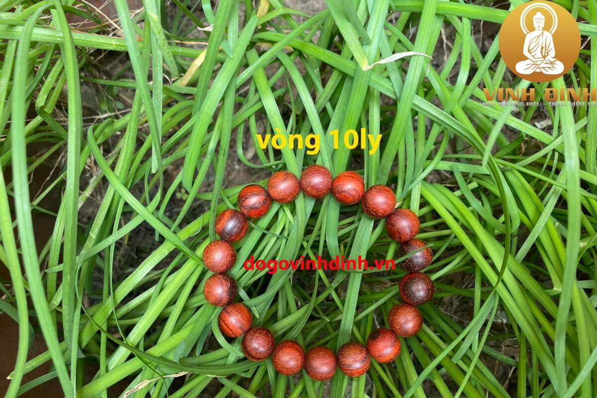 Vòng Gỗ Tử Đàn Lông Bò Dáng Tròn - Ảnh 7